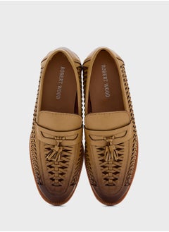 Robert Wood Tassel Detail Smart Casual Loafers  - Image 4
