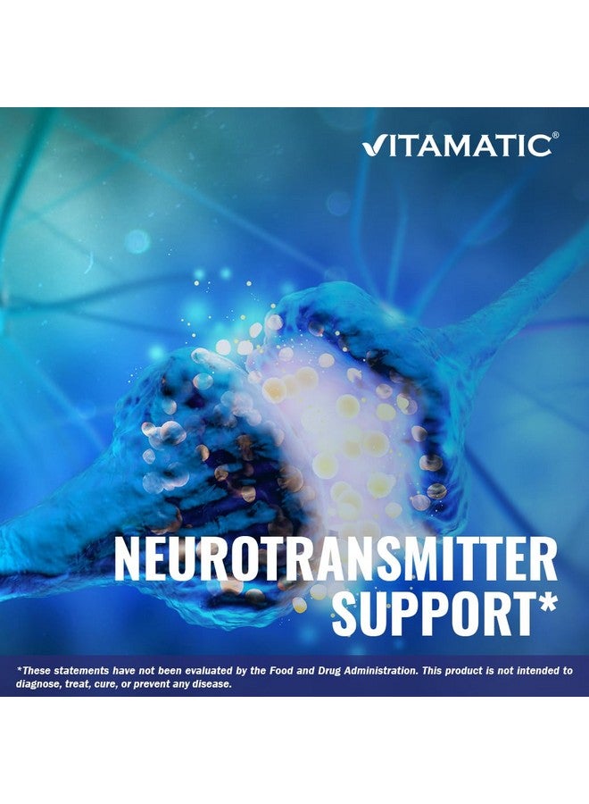 Vitamatic GABA (Gamma Aminobutyric Acid) 750mg, 240 Vegetable Capsules, 240 Servings - Non-GMO, Gluten Free - Image 4