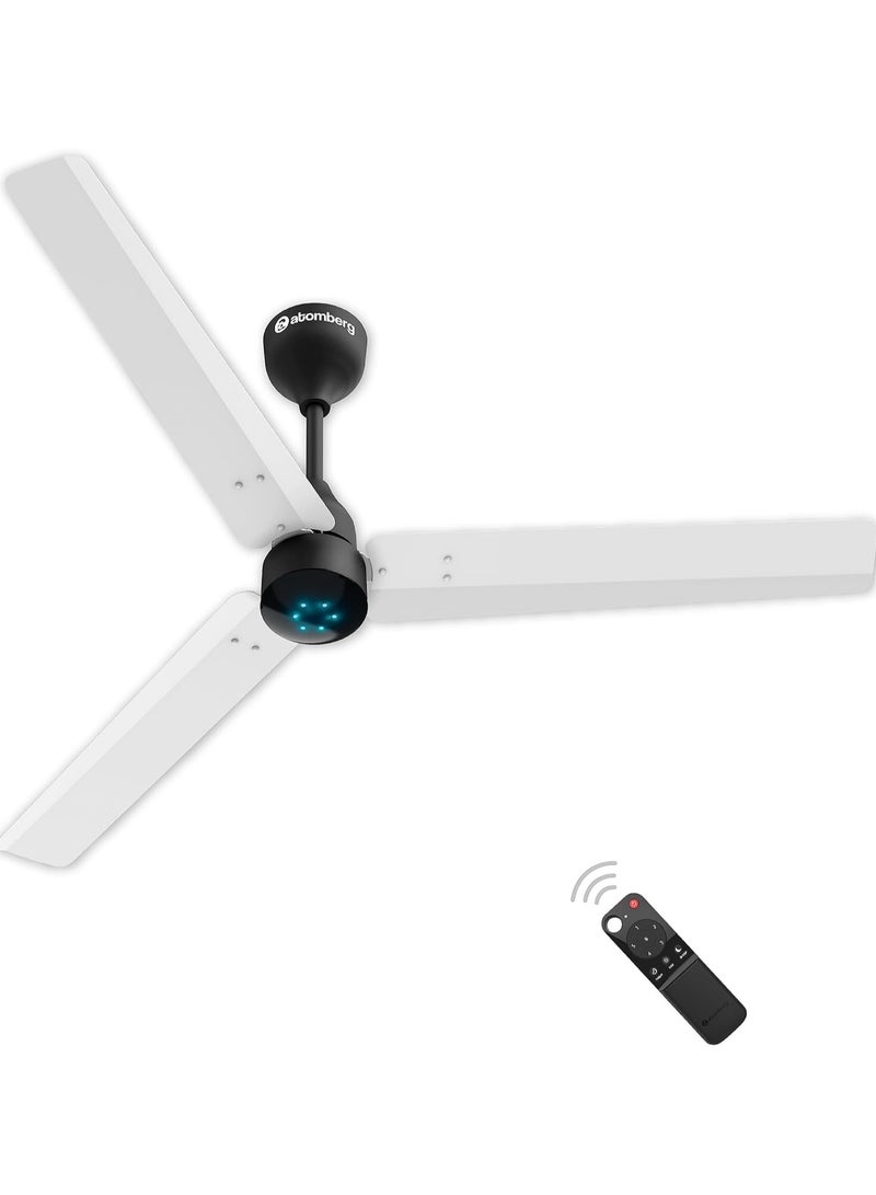 atomberg Renesa 1200mm BLDC Motor 5 Star Rated Sleek Ceiling Fans with Remote | Upto 65% Energy Saving White & Black  - Image 1
