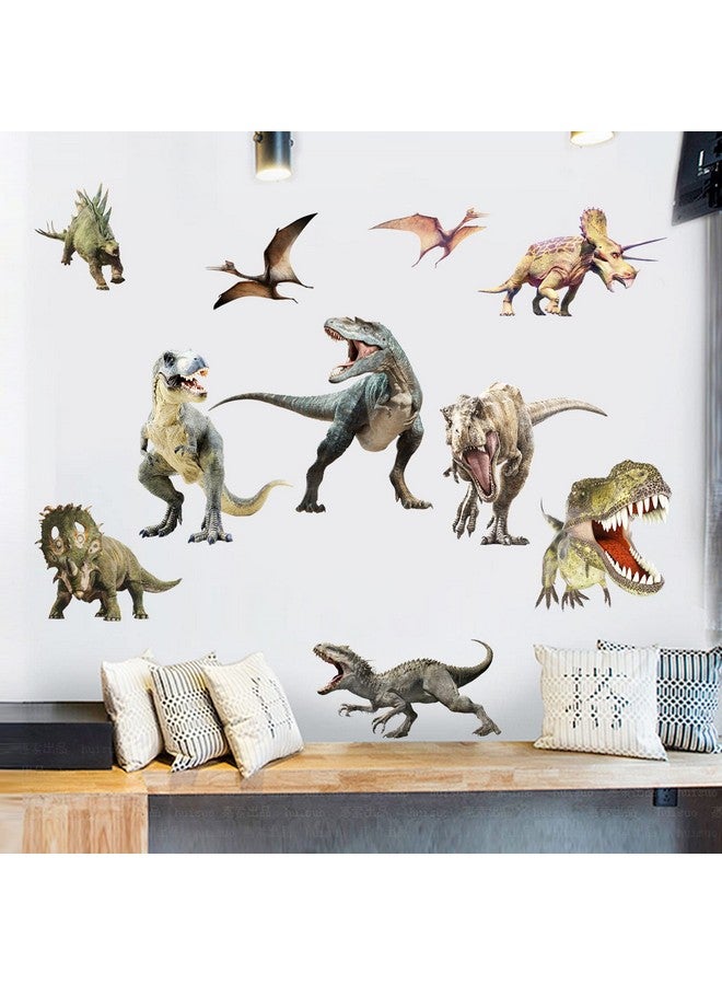Kiddale Dinosaur Wall Decals for Boys Room, Peel & Stick Removable Dinosaur Wall Art Stickers for Kids Bedroom Nursery Living Room Birthday Party Decoration,Multicolor - Image 4