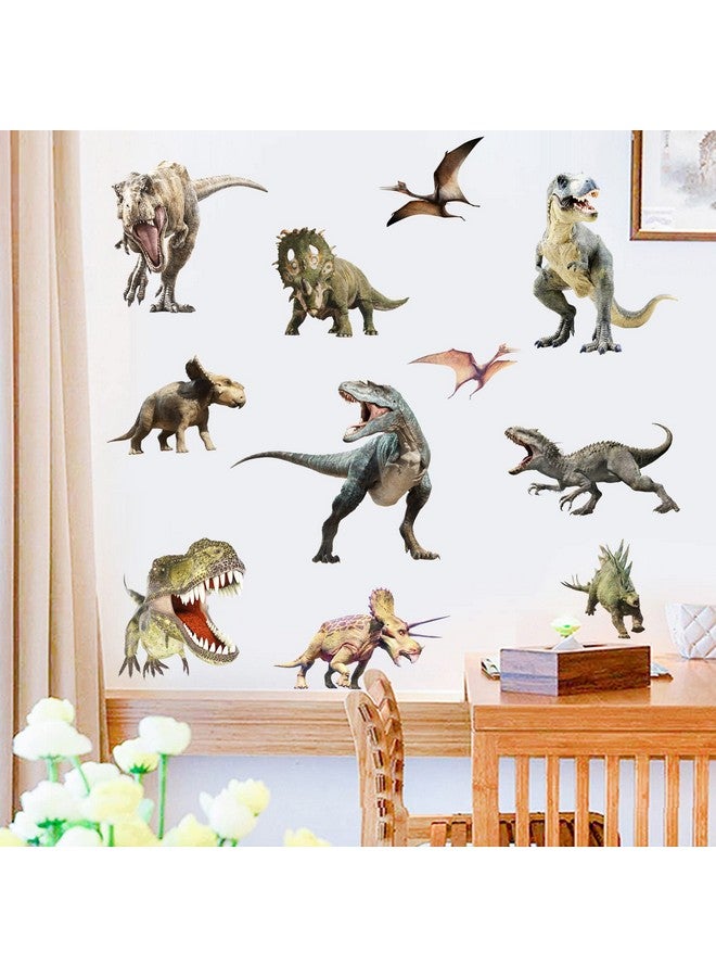 Kiddale Dinosaur Wall Decals for Boys Room, Peel & Stick Removable Dinosaur Wall Art Stickers for Kids Bedroom Nursery Living Room Birthday Party Decoration,Multicolor - Image 2