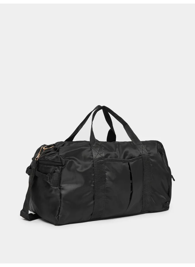 Styli Styli Plain Gym Bag with Zip Pocket