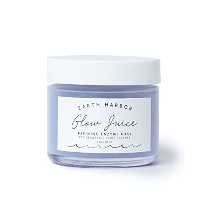 Earth Harbor | GLOW JUICE Refining Enzyme Mask | 100% Natural & Nontoxic | Red Seaweed + Fruit Enzymes | Brightens and Clarifies |2 oz - Image 1