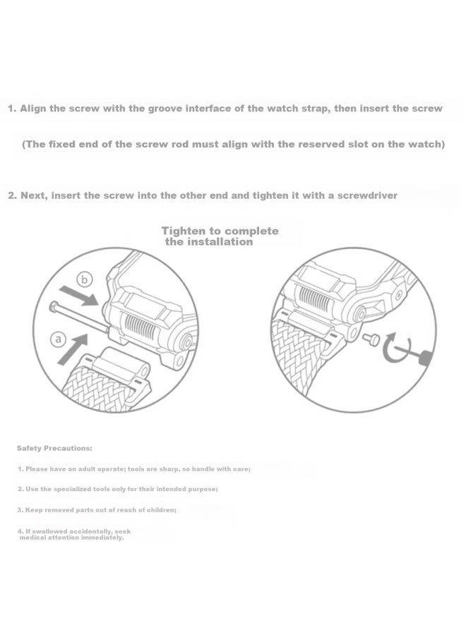 Chensong Screw Rod Strap Accessory Installation Tool Nut For Huawei Children’s Phone Watch 4pro/5 - Image 2