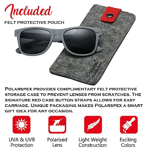 PolarSpex Polarized Sunglasses for Men and Women – UV Protection, Durable & Lightweight Retro Sunglasses for Driving, Fishing - Image 2