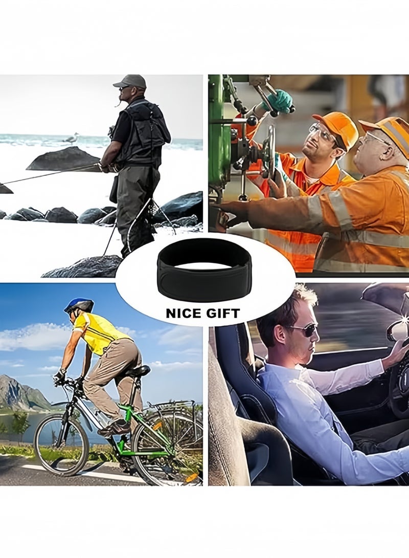 حزام خصر مطاطي بدون إبزيم للرجال، يناسب حلقات الحزام مقاس 4 سم، وحزام خصر مرن، وحزام خصر فيلكرو - Image 3