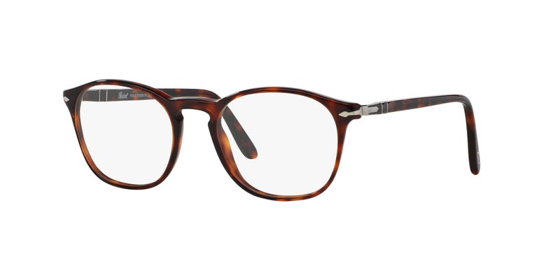 Persol PO3007V Square Prescription Eyewear Frames, Havana/Demo Lens, 50 mm - Image 2