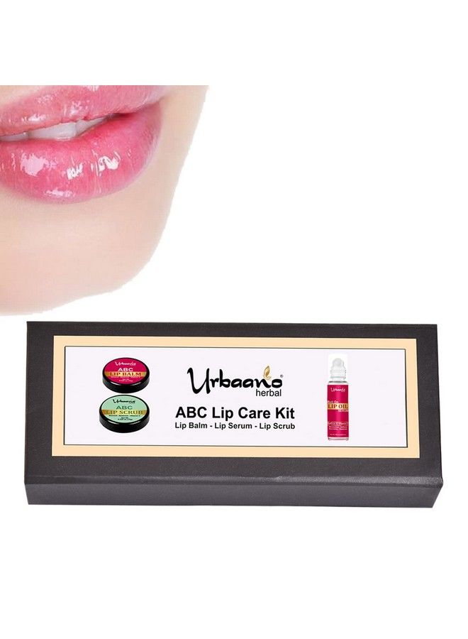 Urbaano herbal Beetroot Lip Care Kit Abc Lip Balm Scrub & Roll On Lip Serum Oilsmoothing Brightening Of Dark Dry And Chapped Lips (Lip Kitcombo) Women Men & Teenagers - Image 2
