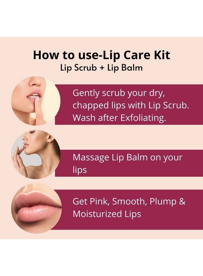 Urbaano herbal Beetroot Lip Care Kit Abc Lip Balm Scrub & Roll On Lip Serum Oilsmoothing Brightening Of Dark Dry And Chapped Lips (Lip Kitcombo) Women Men & Teenagers - Image 5