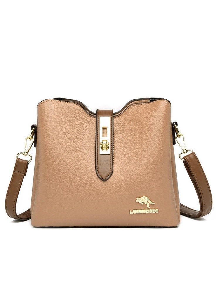 Women Handbag Crossbody Bag With Removable Shoulder Strap Fashion Leather Shoulder Handbag