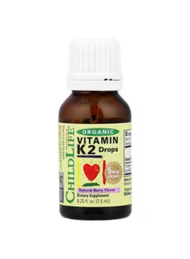 CHILDLIFE ESSENTIALS Organic Vitamin K2 Drops, Natural Berry, 5 mcg, 0.25 fl oz (7.5 ml) - Image 3