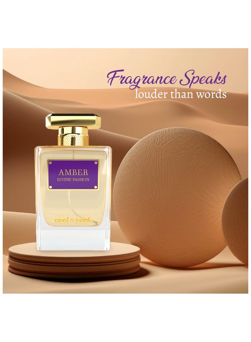 كول اند كول عطر كول اند كول امبر ديفاين باشن او دي بارفان، 100 مل - عطر أنيق يدوم طويلاً - Image 3