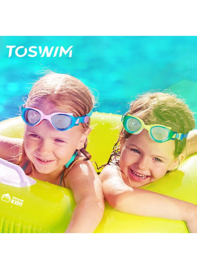 Toswim Children's Swimming Goggles, High-definition Anti-fog Waterproof Comfortable Fit Swimming Training Gl, Light Pink Octopus - Image 5