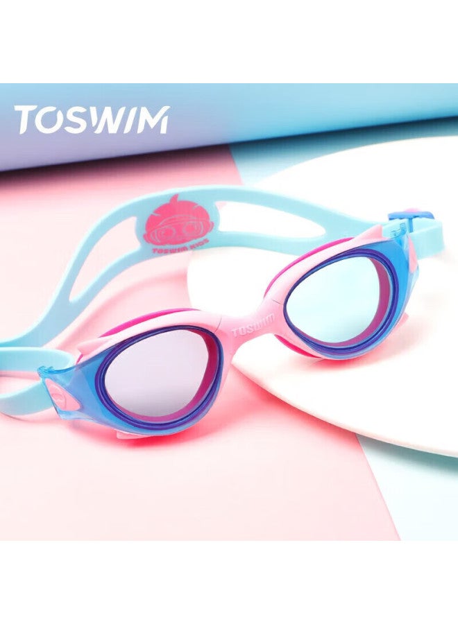 Toswim Children's Swimming Goggles, High-definition Anti-fog Waterproof Comfortable Fit Swimming Training Gl, Light Pink Octopus - Image 2