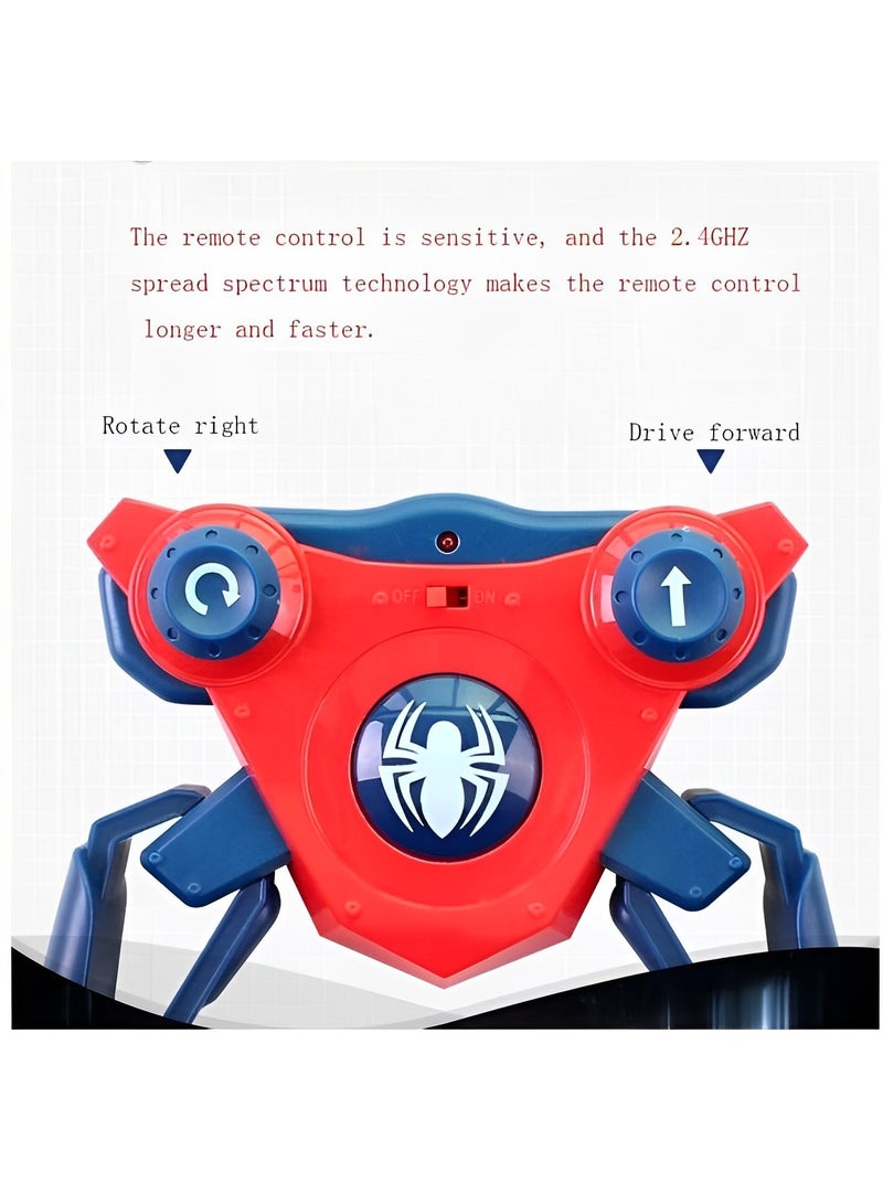 RC Spiderman Skate Board 360 Degree Rotate Music Tumbler Spiderman Toy for Kids  - Image 3