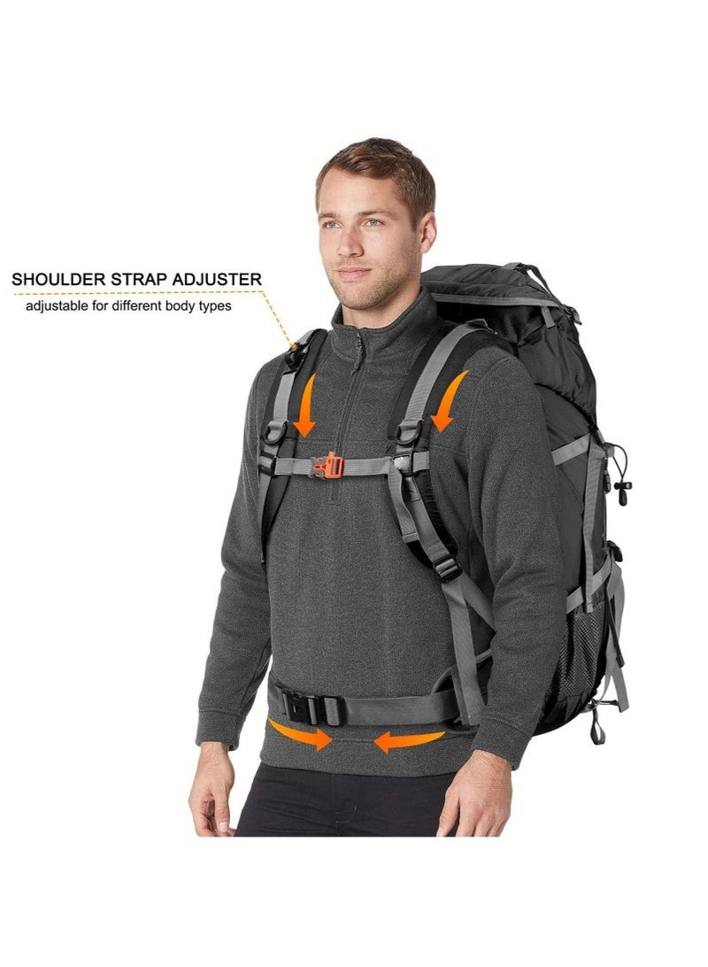 Arabest 50L Hiking Backpack Camping Bag, Outdoor Sport Travelling Backpack Foldable Lightweight Water-resistant Waterproof Large Capacity Daypack for Hiking Camping Cycling Trekking Hunting Climbing  - Image 4