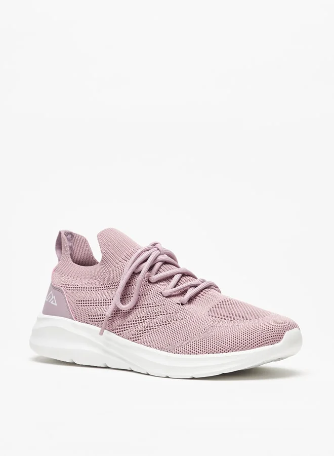 شو اكسبرس Women's Textured Lace-Up Sports Shoes