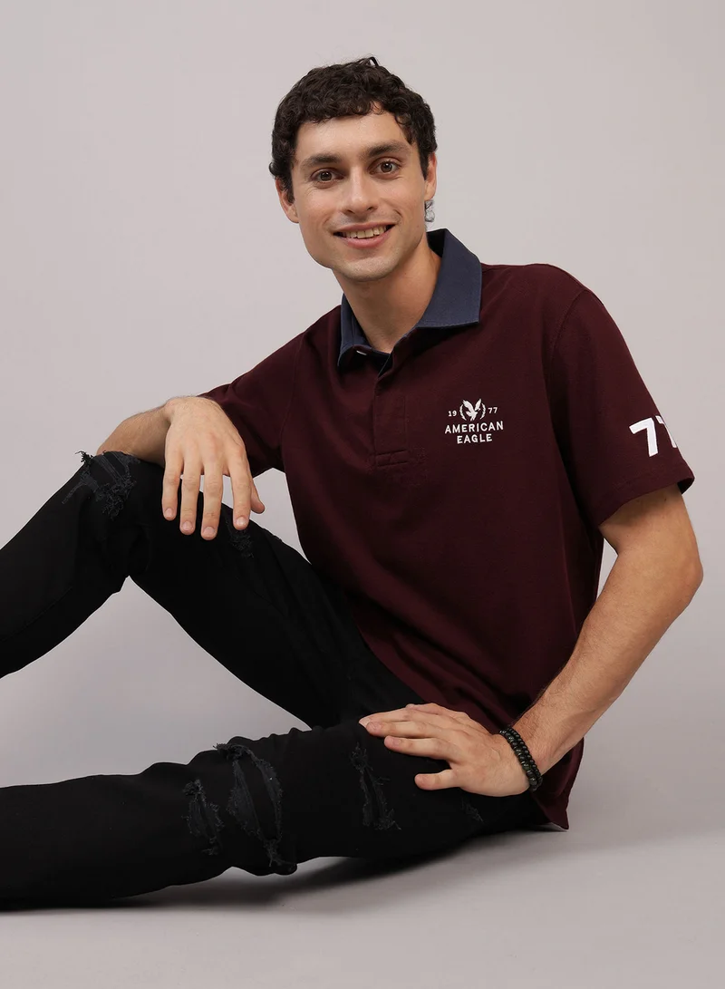 امريكان ايجل Rugby Logo Polo Shirt
