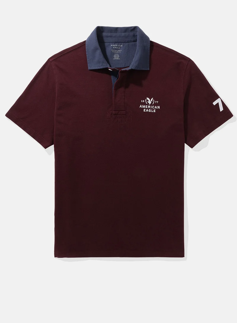 امريكان ايجل Rugby Logo Polo Shirt