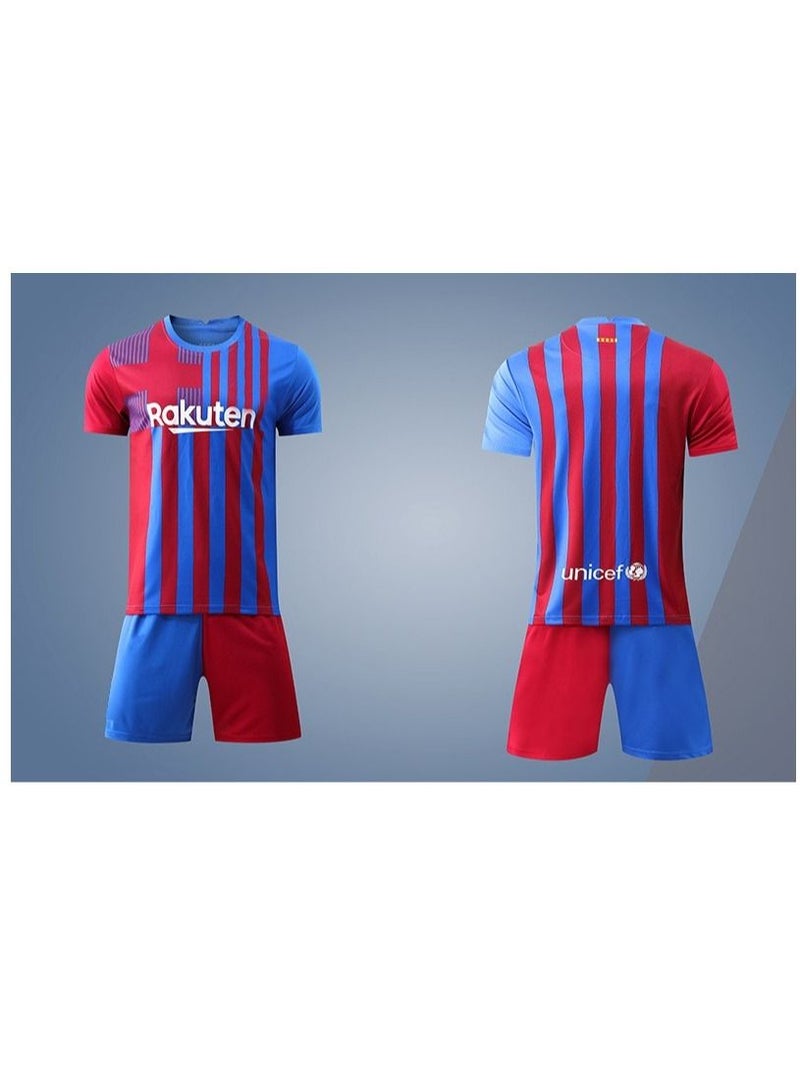 M MIAOYAN M MIAOYAN New Season Football Club Football Uniform Suit Men's and Women's Short-sleeved Football Jersey  - Image 1