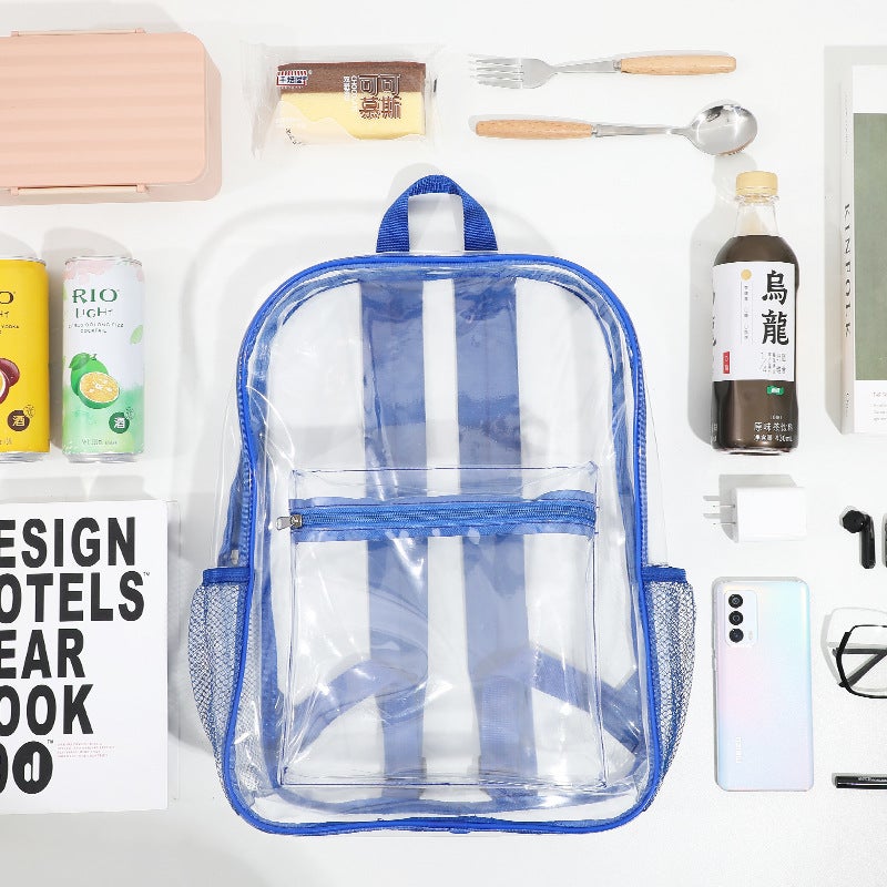 Large Capacity Waterproof PVC Student Backpack for School, Concerts & Daily Use - Image 4