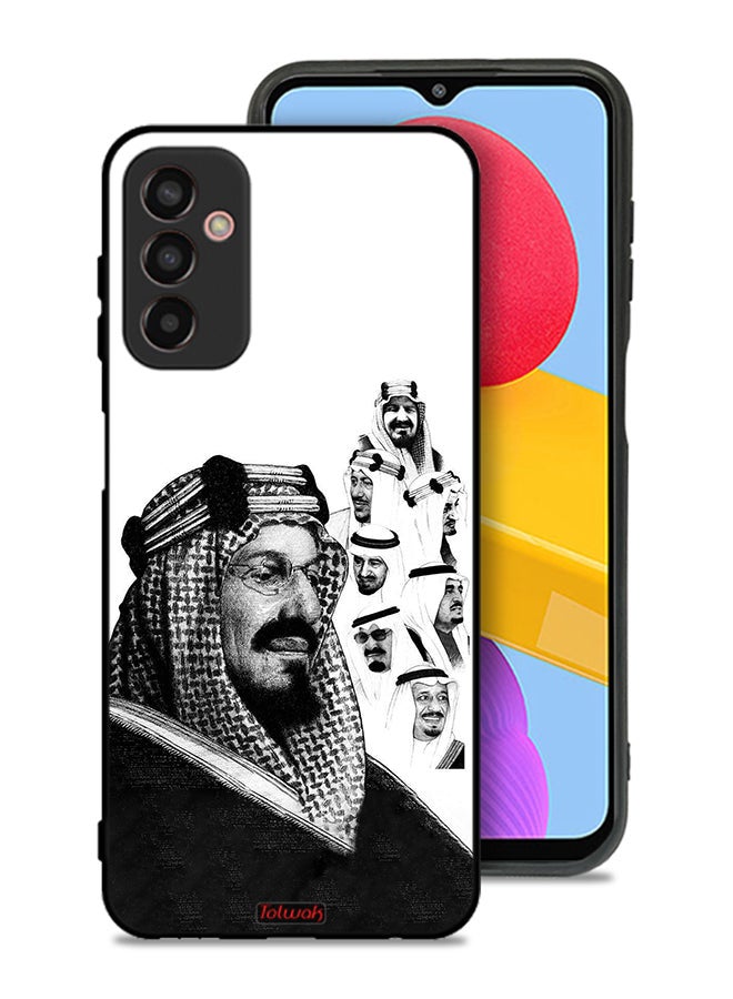 Tolwak Samsung Galaxy M23 Protective Case Cover Kings Of Saudi Arabia BW Poster Art - Image 1