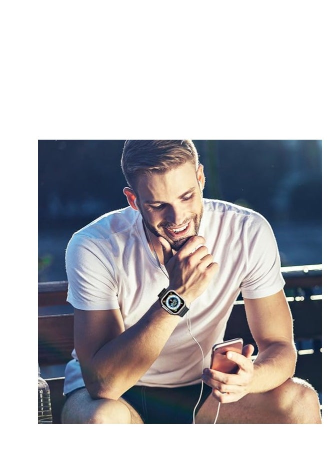 adhomax - New 2025 T800 Ultra Smart Watch, Series 8, Elegant Design 1.99", Infinite Display, Fitness Tracker, Heart Rate, Oxygen Monitor, Calls, Wireless Charging, Works With IOS, android for men, women - Image 1