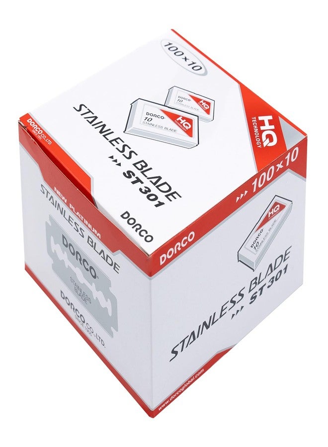 Dorco ST301 Platinum Extra Double Edge Razor Blades 1000 Count - Image 1