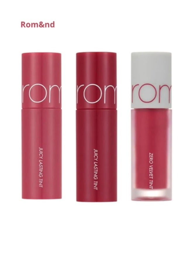 rom&nd Best Tint Edition Mini 3-Piece Lipstick Set 02 COOLTONE PICK - Image 1
