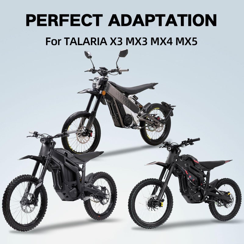 CHANGCHENG Dirt Bike Foot Pegs Footrests CNC for Talaria Footpegs Aluminum for Talaria X3/MX3/MX4/MX5 Talaria Komodo Electric Dirt Bike Black - Image 5