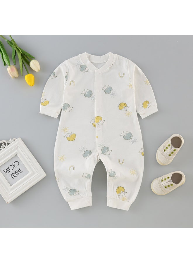 Baby Clothes Baby Spring And Autumn Long Sleeve Jumpsuit Newborn 0-3 Years Old Men's Treasure Women's Treasure Pure Cotton Hassel Climbing Wear
