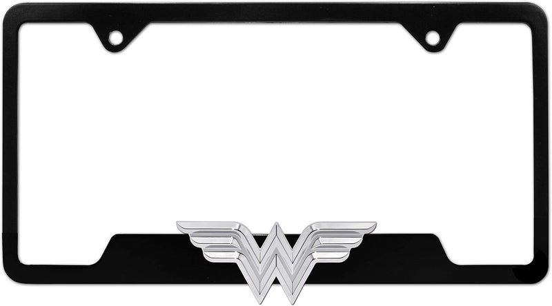 Elektroplate Wonder Woman 3D Black Open License Plate Frame - Image 1