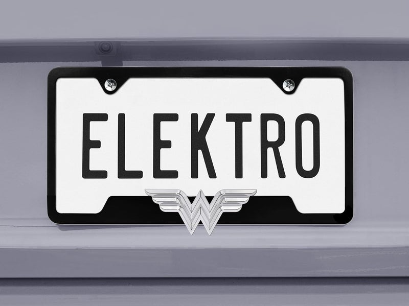 Elektroplate Wonder Woman 3D Black Open License Plate Frame - Image 2