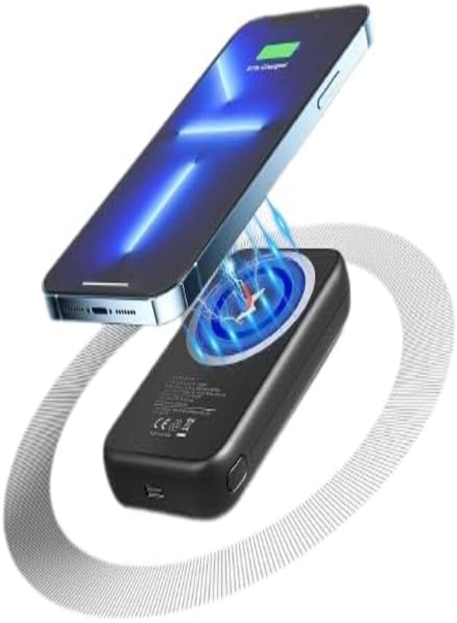 GREEN LION Green Lion PD 20W 5000mAh Power Ring Fast Charging Power Bank, LED Indicator, Type-C Output, 360° Finger Ring, 30cm Fast Charging Cable Included - Black