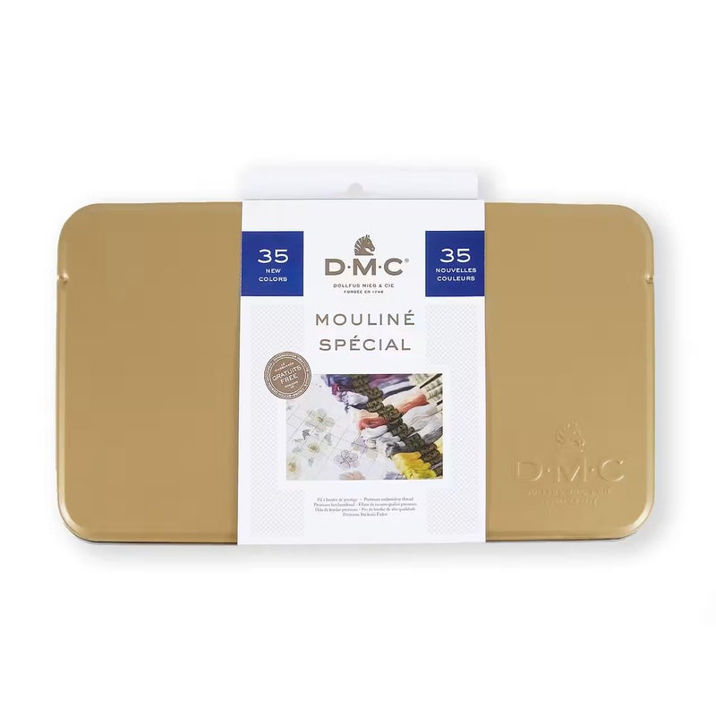 DMC Embroidery Floss Collector's Tin (35 Colors) - Image 1