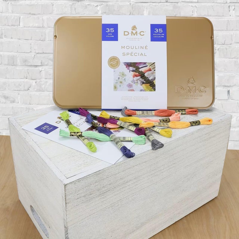 DMC Embroidery Floss Collector's Tin (35 Colors) - Image 4