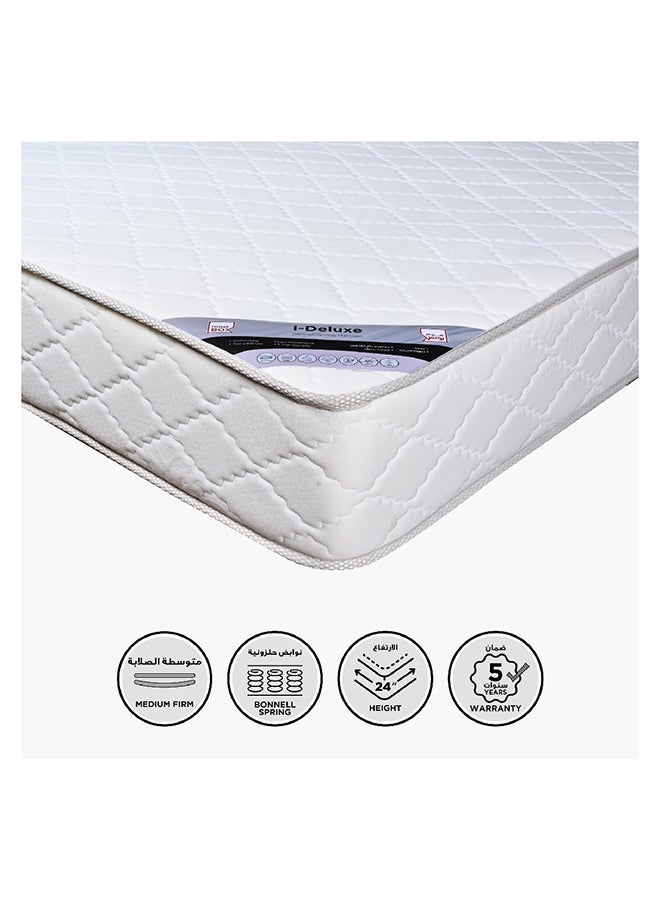 Home Box مرتبة بونيل سبرينغ محاطة بالفوم من i-ديلوكس سوبر كينغ 200 × 24 × 200 سم - Image 1