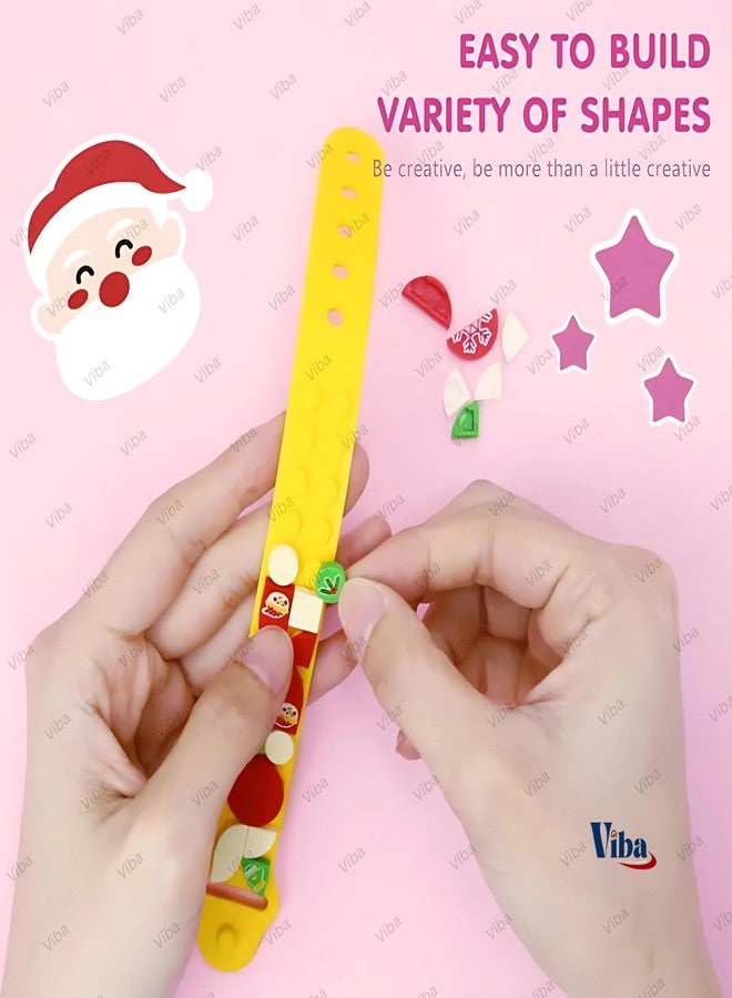 VIBA® Puzzle Wristbands for Kids (Pack of 8) - DIY Friendship Bracelets | Creative Bead Craft Kit | Fun Party Favors & Birthday Gifts (Assorted) - Image 4