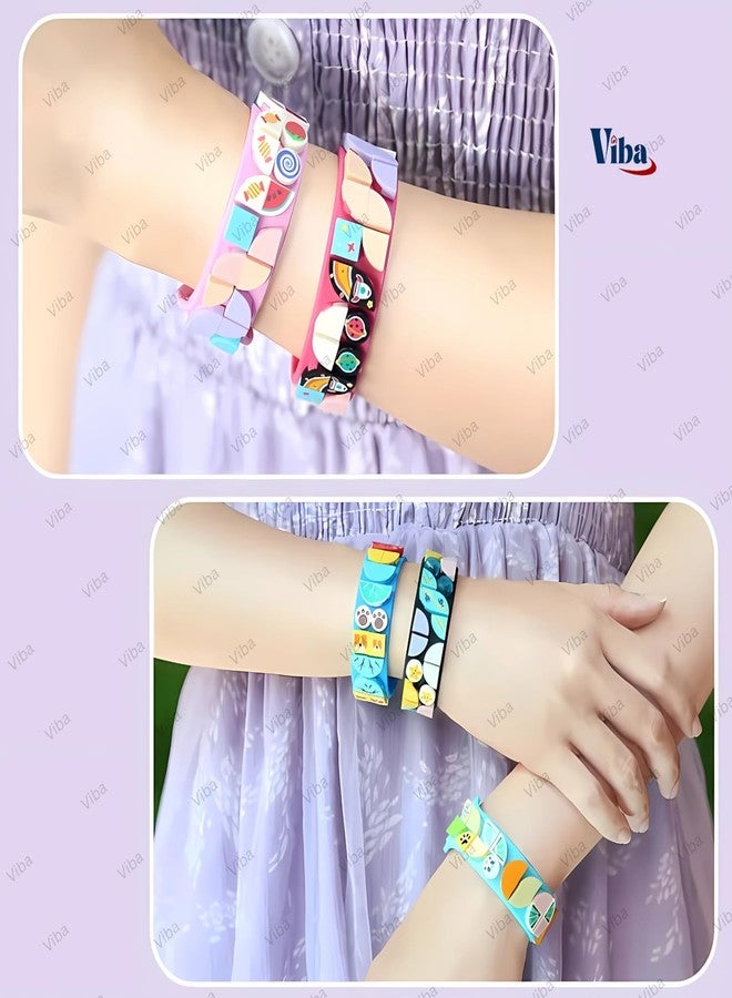 VIBA® Puzzle Wristbands for Kids (Pack of 8) - DIY Friendship Bracelets | Creative Bead Craft Kit | Fun Party Favors & Birthday Gifts (Assorted) - Image 5