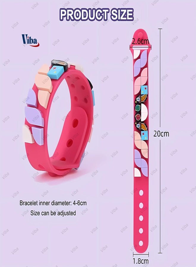 VIBA® Puzzle Wristbands for Kids (Pack of 8) - DIY Friendship Bracelets | Creative Bead Craft Kit | Fun Party Favors & Birthday Gifts (Assorted) - Image 2