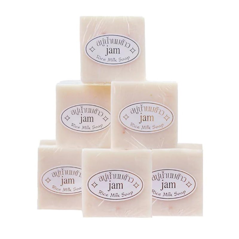 Maruomiki Thailand Rice Soap 6pcs Handmade Rice Soap 65g Bath Soap 12pcs Facial Soap Cold Soap Wedding Gift (6)