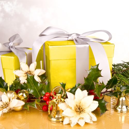 Hlonon Yellow Tissue Paper for Gift Bags - 30 Sheets of Yellow Wrapping Tissue Paper Bulk for Weddings Birthday DIY Project Christmas Gift Wrapping Crafts Decor (14 x 20 Inch) - Image 5