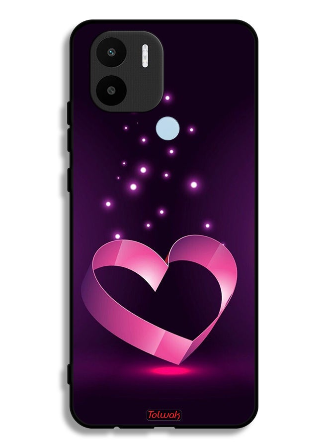 Tolwak Xiaomi Redmi A1 Plus Protective Case Cover Heart Art - Image 2