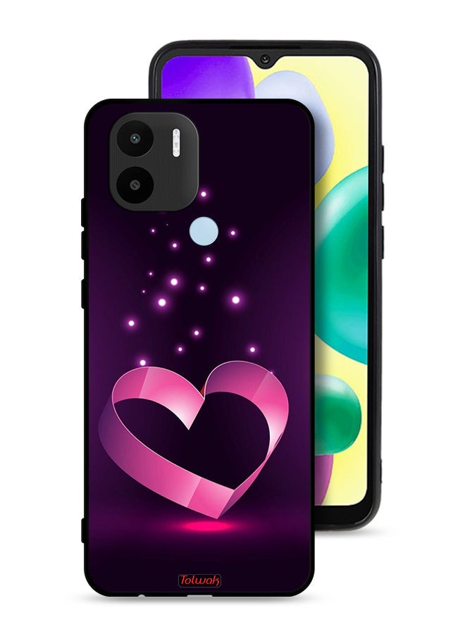 Tolwak Xiaomi Redmi A1 Plus Protective Case Cover Heart Art - Image 1