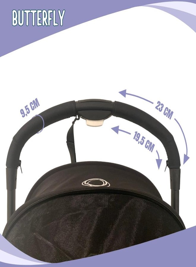 PROTEC TIF | أغطية حماية مقود الدراجة المصنوعة من النيوبرين متوافقة مع عربة الأطفال Bugaboo BUTTERFLY (تناسب الأغطية الأصلية) - Image 3