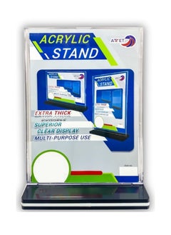 ATKET A4 Size Acrylic Sign Holder With Firm Black Stand  - Image 1