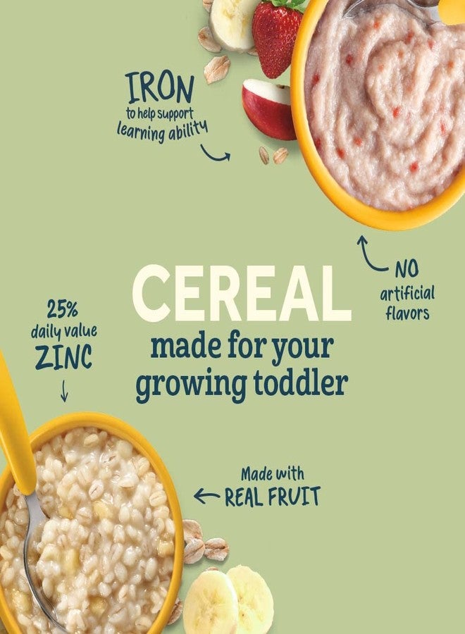 Gerber Baby Cereal, Oatmeal & Barley, Apple Cinnamon, 4.5 Ounce Self-Feeding Trays (Pack of 8) - Image 3