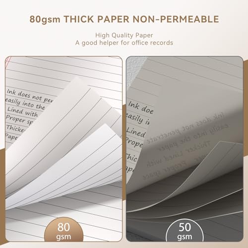 Nichela 5" x 8" Note Pads 6 Pack of Legal Pads Narrow Ruled Notepad with Perforated Notepads 30 Sheets Small Writing Pads 21lb Legal Pad Quality Paper Ideal for Home, Office, or School Use - Image 4