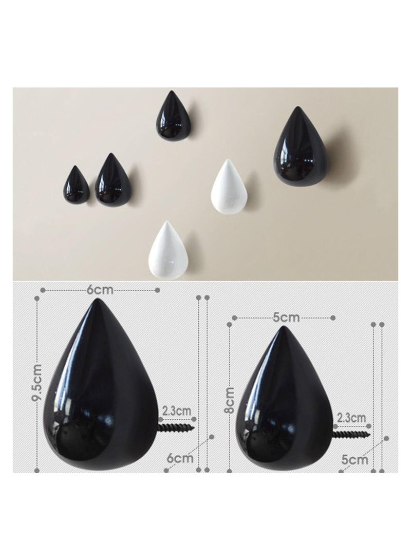 RATSAW 2 PCS Multipurpose Waterdrop Wall Hooks  - Image 2