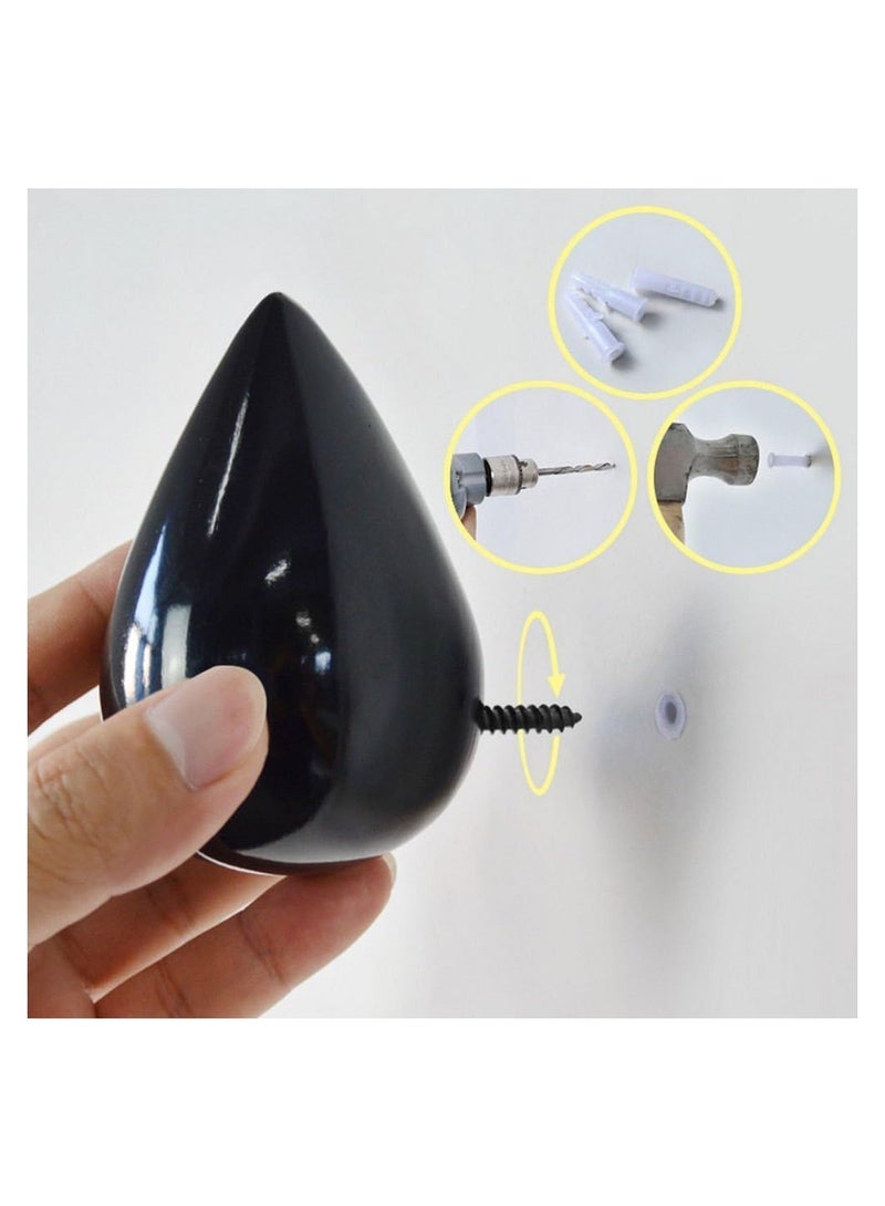 RATSAW 2 PCS Multipurpose Waterdrop Wall Hooks  - Image 3